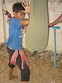 Cambodian boy training Prodal