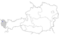 Map of Austria, position of Dornbirn