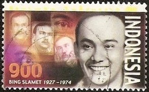 Stamp of Indonesia - 2000 - Colnect 261371 - Indonesian Artists - Bing Slamet.jpeg