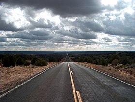 US Rout 191 near Monument Valley