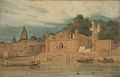 Shivala Ghat, Benares, Varanasi, by Thomas Daniell (1749-1840), dated 1790.