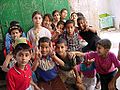 Palestinian children in Jenin.