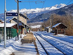 Gare d'Aime La Plagne (Alpes, France)