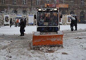 Snowplow in action