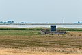 Zicht vanaf Sânfeartsdyk op het IJsselmeer.