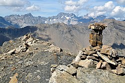 Sommet du grand Pinier ou pic Brun (3117 m) Parc national des Ecrin, Hautes-Alpes