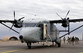 A US Army C-23B assigned to Company H, 171st Aviation Regiment unloads Soldiers in Iraq, during Operation IRAQI FREEDOM.