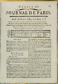 Franklin's Journal de Paris