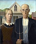 Thumbnail for File:Grant DeVolson Wood - American Gothic.jpg