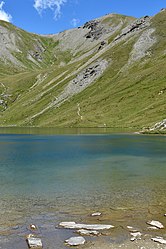 Lac du Grand Laus dans le Queyras (altitude 2550 m)