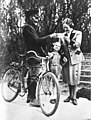 Daughter Edda Göring with her mother Emmy Göring, May 24, 1946