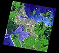 Satellite image of Auckland