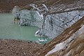 Glacial lake at Cavell Glacier, Jasper National Park, Alberta.