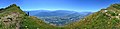 View of the Isère from the Col de l'Arclusaz, dept. Savoie