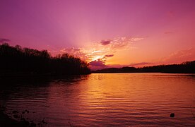 Sunset, Cane Creek Lake