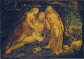 William Blake, Lot and His Daughters, c. 1799-1800