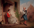 Thumbnail for File:Courtship in New Amsterdam painting by Francis W Edmonds 1850.png