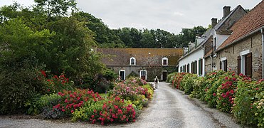 Ferme la Grand Maison (Escalles), view from Rte de Ramsault