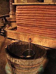 Traditional cider press in Jersey