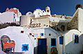 Streets of Firostefani, Santorini island (Thira), Greece