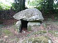 Guidel : le dolmen de Lesvariel, l'entrée.