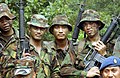 Bruneian soldiers with M16