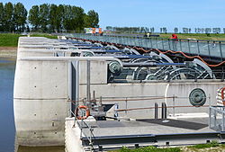 Barrage sur le Couesnon au Mont St Michel