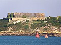 La poudrière de l'Île des Morts vue depuis Roscanvel