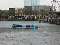 A "Floating Dutchman" amphibious bus near the Nederlands Scheepvaartmuseum in October 2011