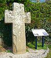 Croix mérovingienne du Template:XIe siècle, située rue de Montafilan à Corseul dans les Côtes d'Armor.