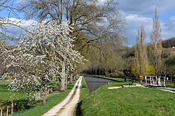 Ecluse amont de Pont d'Ouche sur le canal de Bourgogne