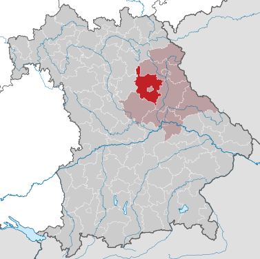 Lage im Regierungsbezirk Niederbayern / in Bayern