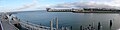 Panoramic view of McCovey Cove at AT&T Park in 2010.