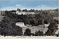 Le château de la Porte-Neuve au début du XXe siècle (carte postale colorisée).