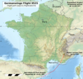 Germanwings Flight 9525, Barcelona - Germany (→ map) (24 March 2015)