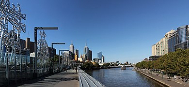 Sandridge Bridge Towards Flinders Railway Station