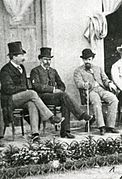 Junio Argentino Roca (derecha) con Carlos Pellegrini (izquierda) - 1880.jpg