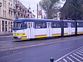 Old SZKT Tram in Szeged downtown