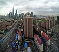 Panoramic view at Shanghai Pudong (from the Eton Hotel)
