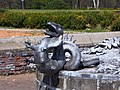 Sculpture on the fountain made by Emmanuel Frémiet