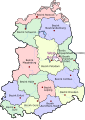 Administrative map of East Germany (1952–1990)