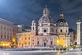 "Santa_Maria_of_Loreto_church_and_Holy_Name_of_Mary_church_in_Rome.jpg" by User:Tournasol7