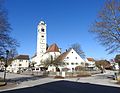 Pfarrkirche und ehemaliges Waaghaus in Türkheim