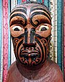 Bust of Ranginui (the sky father), view in Sudima Lake Rotorua (New Zealand) → Works of art/Statues, monuments and plaques