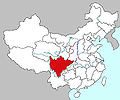 Location of Sichuan (四川)