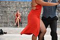 English: Tango dancers in street Español: Baile de tango en la calle