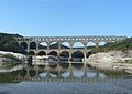 vue du pont avec l'eau