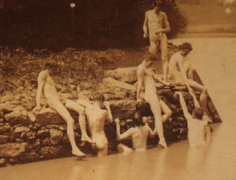 Students Bathing