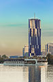 Donaucity Vienna, seen from Donaumarina