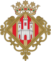Coat of arms (official) of the capital of the province of Castelló: Castelló de la Plana.